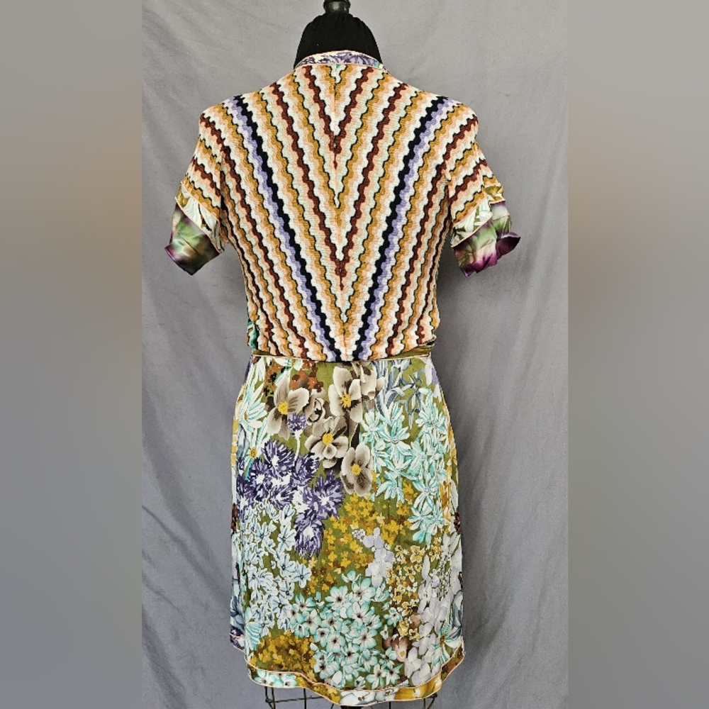 Missoni dress knitt/silk combo M